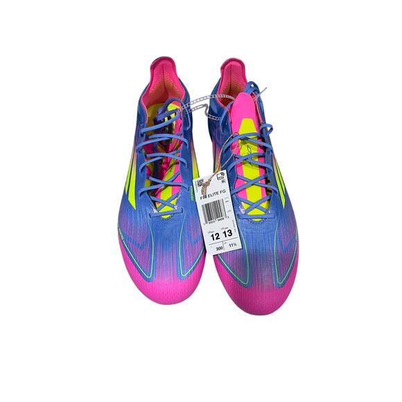 adidas F50 Elite FG Soccer Cleats Blue Fusion Lucid Lemon Pink Mens 12